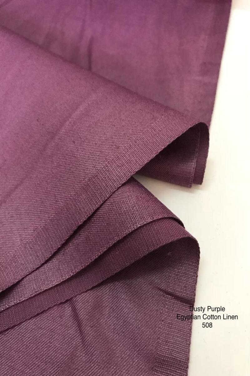 508SP Egyptian Cotton Linen Dusty Purple Lulu Kain Pasang